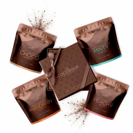 Био скраб за лице и тяло с натурални масла SCRUB Luxury Coffee Scrub Box