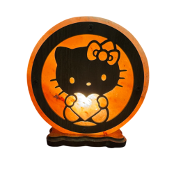 Лампа от хималайска сол Hello Kitty Heart 5 kg