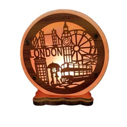 Лампа от хималайска сол - LONDON, розова 5 kg