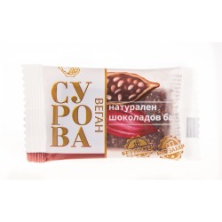 Сурова - натурален шоколадов бар 27г, бадем